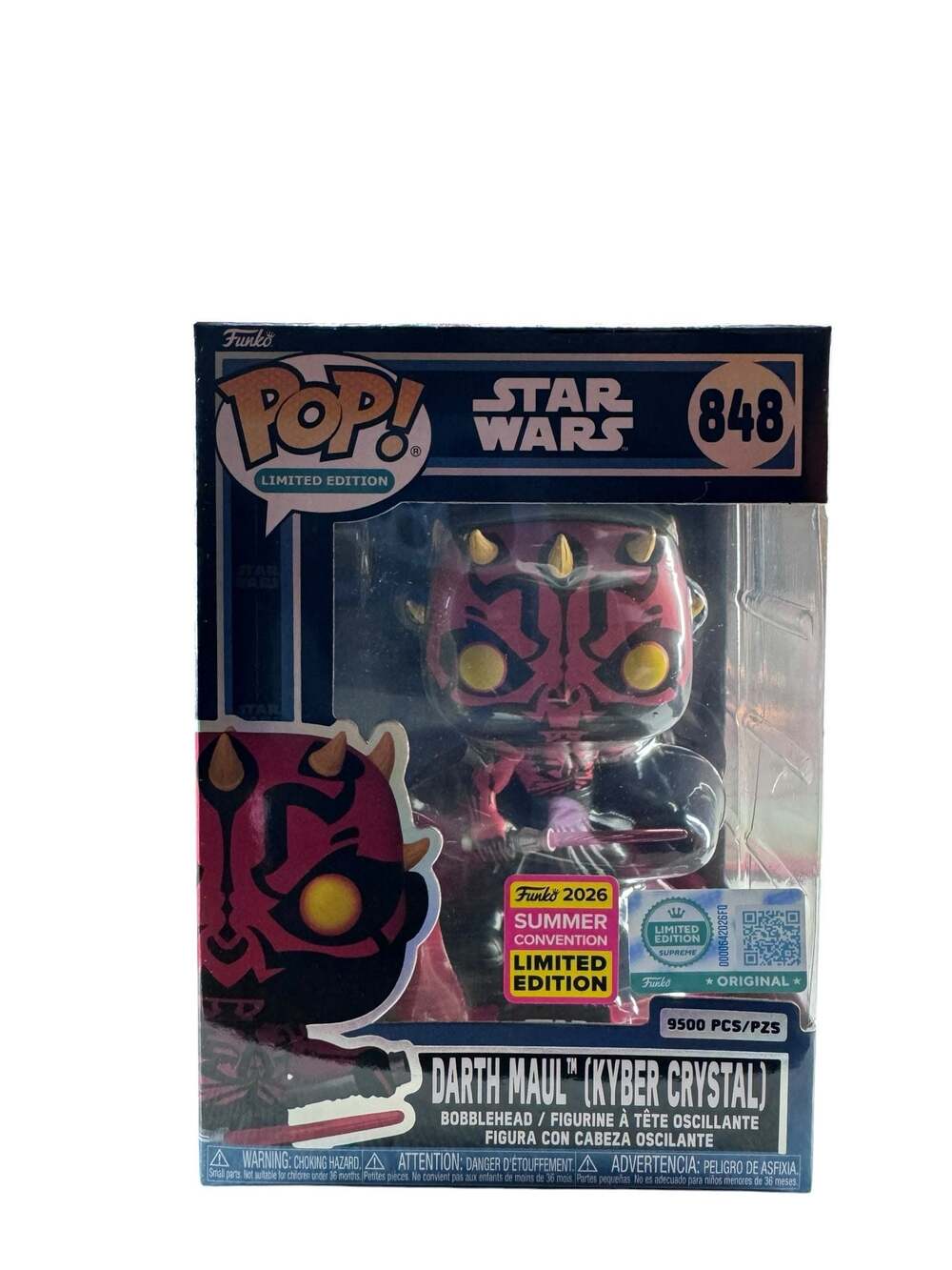 Funko Pop! Star Wars Darth Maul (Kyber Crystal) #848 Summer Convention Limited E